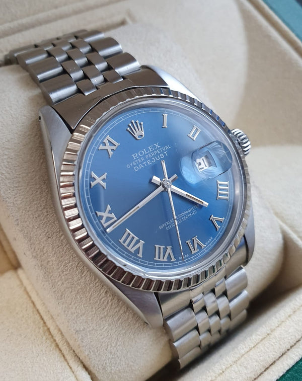 Rolex Datejust Blue Roman Dial