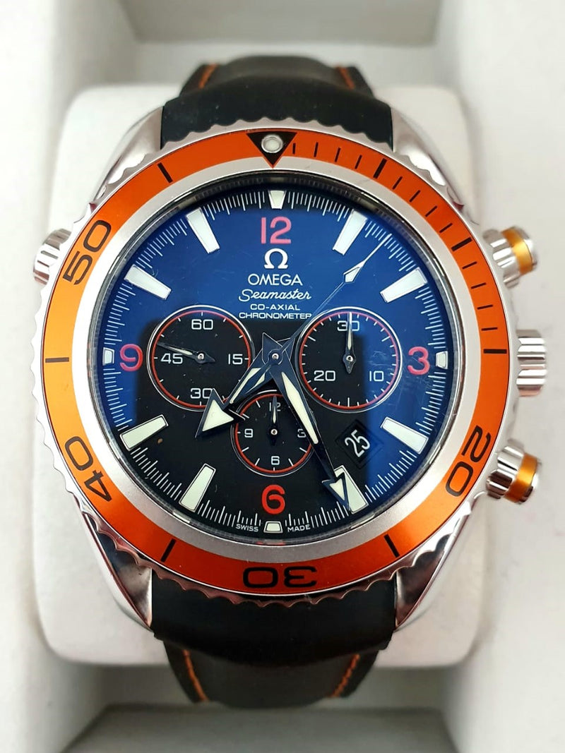 Omega seamaster planet 2024 ocean chronograph orange