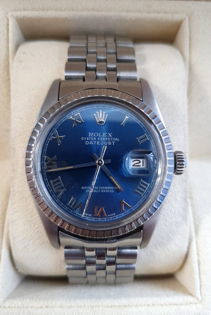 Rolex Datejust Blue Roman Dial