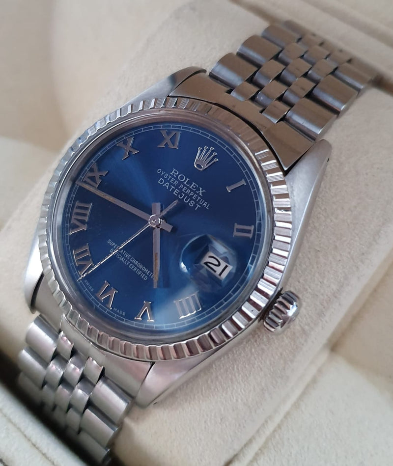 Rolex Datejust Blue Roman Dial