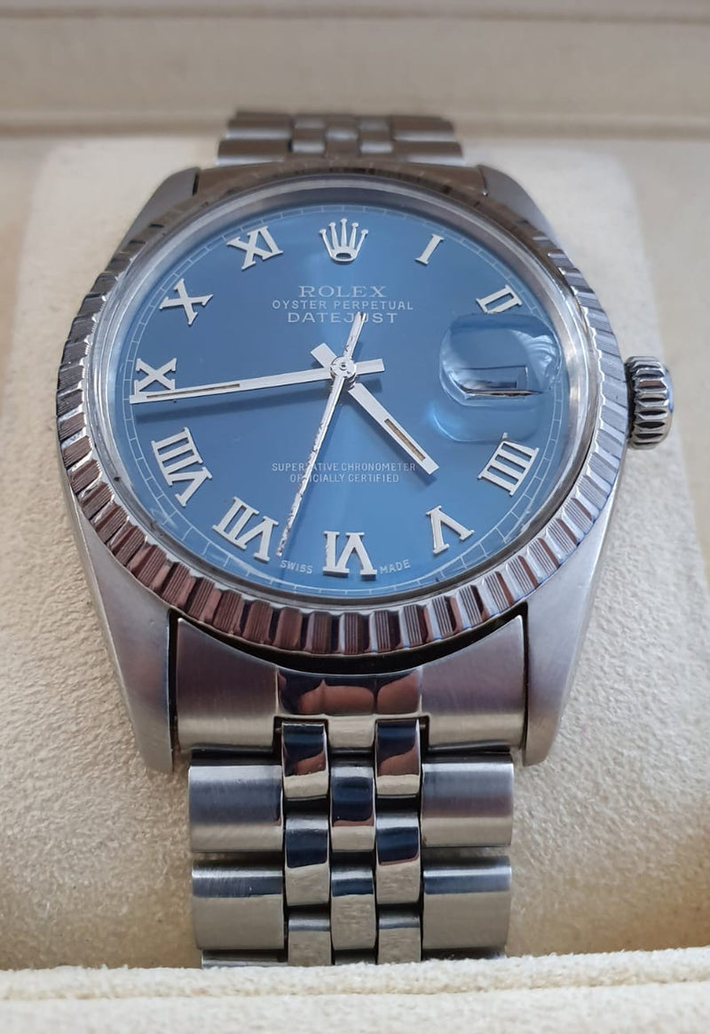 Rolex Datejust Blue Roman Dial