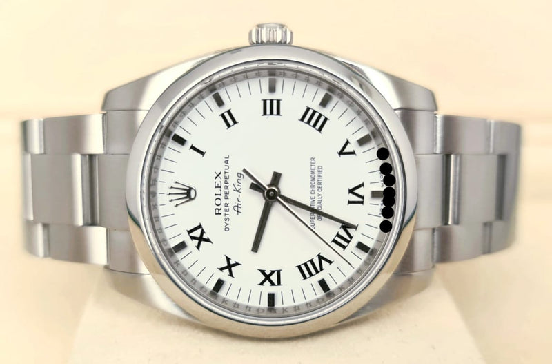 Rolex Air King White Roman